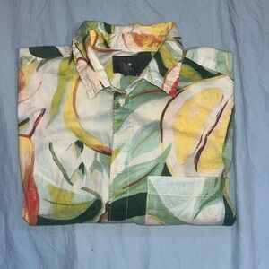 Fruity Print Button Up Shirt
